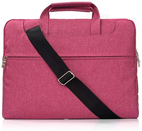 FINDING CASE Laptop Bag for Honor MagicBook Pro 16-inch/16” Notebook Bag,Multi-functional Laptop Case,Adjustable shoulder strap&Suppressible Handle,Portable Sleeve Briefcase (Pink)