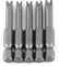 Magnetic U-Shaped Head Screwdriver Bits, S2 Alloy Steel U4 U5 U6 U7 U8 Drill Bits Replacement Set 1/4 Inch /6.35mm Hex Shank, 50mm Length