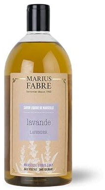Marius Fabre Savon Liquide de Marseille Lavande, Eco-recharge 1L
