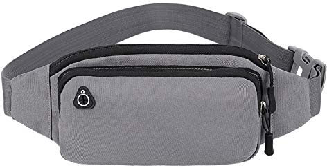 Bumbags,Bauchtasche Herren,Gürteltasche Damen,Hüfttasche Schwarz,Wasserdicht Laufgürtel,Handytasche Sport Gürteltaschen (Grau)