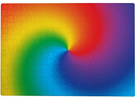 500 Teile Puzzle für Erwachsene - Gradient Swirl Rainbow