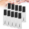 10PCS 8ml Empty Nail Polish Glass Bottles Accessory with Brush Cap Mixing Balls Funnel for Nail Art Sample