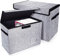 Leffis Comic Book Storage, Comic Book Box 15.5 X 7.5 X 11.3, Collapsible Comic Short Box with Lids Holds 150 Comics Heavy Duty Comic Book Bin Container