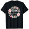 Damen Team Bride Blumenkranz Junggesellenabschied JGA T-Shirt