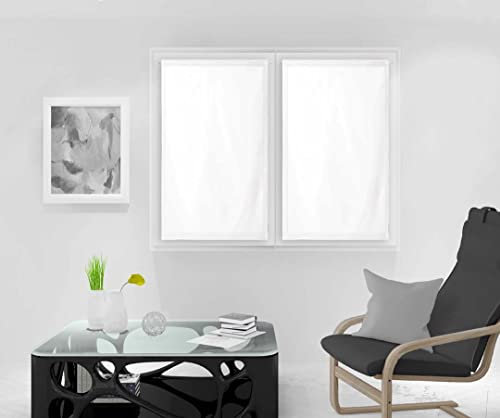 Soleil d'ocre Tenda Finestra, Poliestere, Bianco, 45 x 120 cm