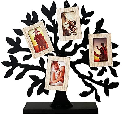 Mojawo Décoration sur pied en bois Arbre de vie - 33 x 6 x 29 cm