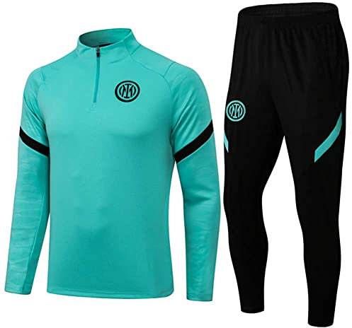 YASHANG Paris Jersey Trainingsanzug Langarm Jacke Frühling und Herbst Jacke Fußball Uniform Benutzerdefinierte PSG Männer Frauen(XXL-XXLarge,Grün)