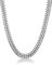 SURALIN 1PCS 8MM Herren Kubanische Halskette Herren Halskette Herren Edelstahl Halskette Rapper Halskette Länge ca 50cm