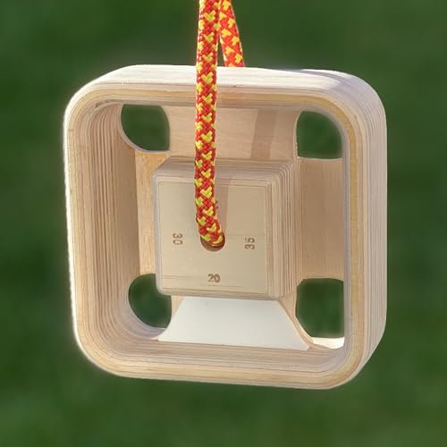 Nature Care MegaEdge Portable Rock Climbing Hangboard | 10-35mm deep edges, 110, 80, 45mm pinches | Finger Strength Training Device | by MUSCLE MOUNTAIN® (Single)