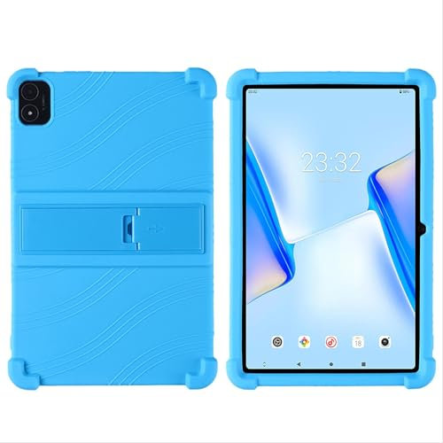 GIOPUEY Funda Compatible con Teclast M40 Plus/P40S/P40 HD - con Soporte - Carcasa Protectora de Silicona TPU Suave Case - Blue
