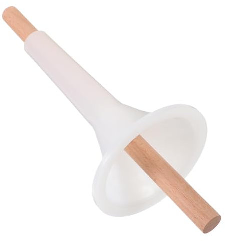 Plastic Sausage Stuffing Tubes with Wooden Stick Manual Sausage Stuffer Funnels Sausage Filling Tool for Meat Funnel Attachment Kit Food Grade Meat