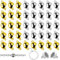 40 Stück Magnetverschluss Armband Schmuck Magnetverschlüsse Runde Magnetverschlüsse,8mm Magnetverschluss Kette,Magnetischer Schmuckverschluss für Halskette Armband Schmuckherstellung