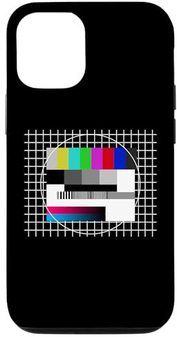 Hülle für iPhone 15 Testbild Oldschool 70er Jahre TV 80er Jahre Retro Mottoparty