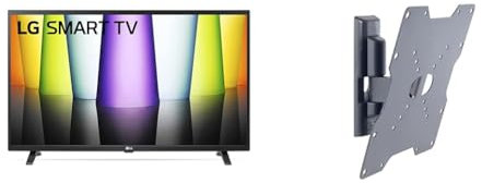 LG 32LQ63006LA Smart TV 32 Full HD, TV LED 2022 con Processore α5 Gen 5 con AI, webOS 22, HDR & Meliconi CME ETR200, Supporto TV Parete, Supporto TV Inclinabile