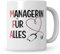 Sweetify MFA Tasse, Managerin für Alles, Geschenk für Medizinische Fachangestellte Geschenkidee Kaffeetasse