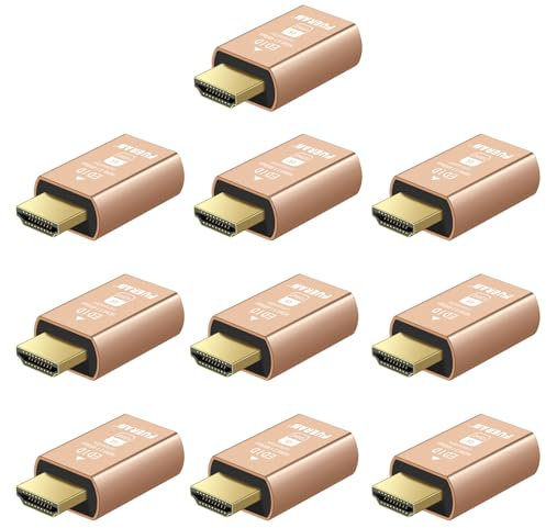 FUERAN Emulatore di display virtuale HDMI 2.1 4K a 120Hz, adattatore senza testa, adattatore display HDMI, supporta 3840x2160@120Hz, 1440P@120Hz, 1080P@120Hz, emulatore EDID per GPU/Desktop remoto