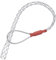 QUARKZMAN Agarre para Tirar Cables para Cables de 7-12 mm, Calcetín de Malla de Alambre de 34 cm, Agarre de Alambre de Acero Galvanizado de Cabeza Simple, 1 Unidad (Plateado)