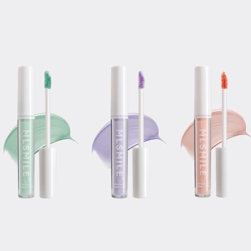 KARLOR Concealer Stick Set, 3 Pcs Concealer Stick Concealer grün rosa lila Concealer Augenring grün Concealer Rötungen Falten Pickel Corrector Farbekorrektur Deckkraft Concealer für gemischten Teint
