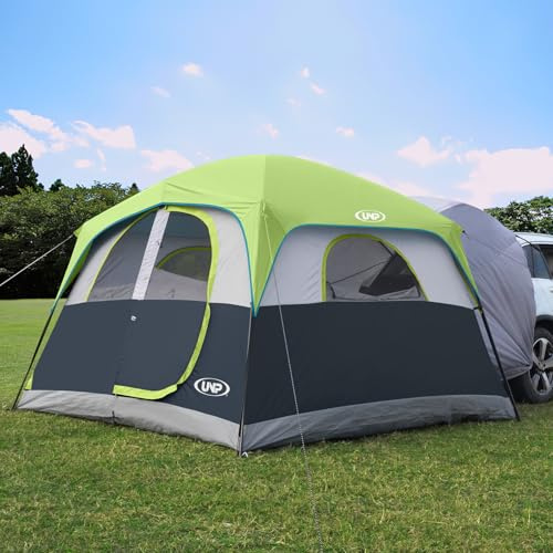 UNP Heckzelt Auto, SUV Familienzelt für 6 Personen autozelt | 2 in 1 Autozelt Einfacher Aufbau mit Regenschutz, Camping Zelt 3 m x 2,7 m x 2 m (H)