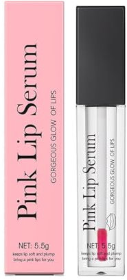 Pink Lip Serum Plumper, Color Changing Lip Gloss, Pink Lip Serum Plump Gorgeous Glow of Lips, Pink Lip Serum Plumping, Glow Color Changing Lip Oil, Hydrating Lip Stain for Women