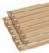 FORESTEA Lot de 2 Panneaux tasseaux MDF chêne Clair sur Fond Blanc 2500 x 300 x 20 mm-1,435 M2 PEFC 70%