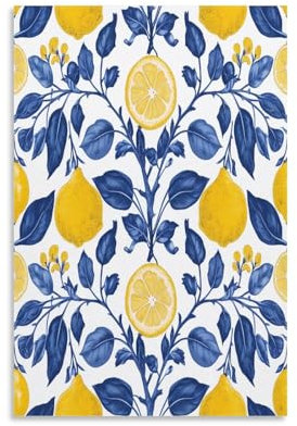 UNRXJZLVM Lemon Tree Print, Canvas Wall Art, Pictures for Living Room And Bedroom, Prints for Special Occasions 16x24inch(40x60cm)
