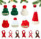 Zueyen 13 Stück Mini Weihnachtsmützen Und Schals, Filz Basteln Weihnachts, Mini Weihnachtsmannmütze Und Schal Weinflaschenhüllen, Christbaumschmuck Tischdekoration