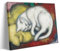 YYUEQIL Franz Marc Gemälde weiße Katze, Poster, Gemälde auf Leinwand, Wandkunst, Rollbild, Druck, Wohnzimmer, Wände, Dekoration, Zuhause, Rahmen, 40 x 60 cm