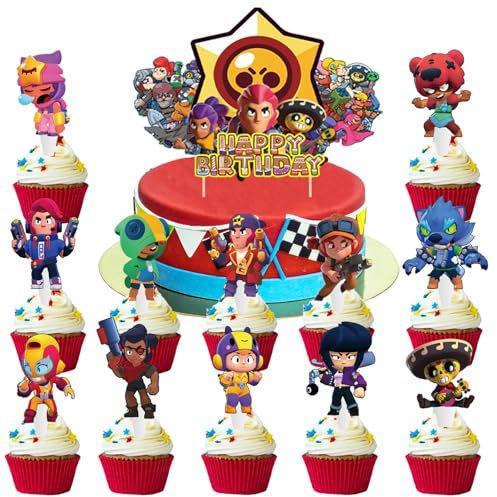 Happy Birthday Tortendeko, 25pcs Tortendeko, Cake Topper Geburtstag, Happy Birthday Topper, Cake Topper Set, Tortendekoration zum Kindergeburtstag