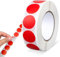 Rot Runde Aufkleber, 1,9 cm, 1000 Stück, Rot Punktaufkleber, Wasserfeste Kreisförmige Aufkleber, Farbkodierungsetikett für Büro, Geschäft, Zuhause, Klassenzimmer, Markierung