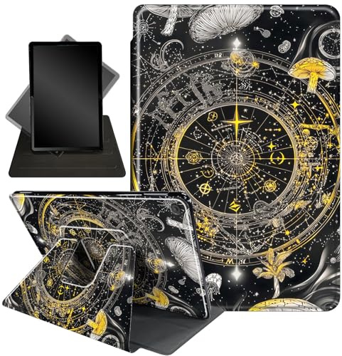 Case for Amazon Fire HD 10 Tablet (7th and 9th Generation, 2017 and 2019 Release),360 Degree Rotating Stand Smart Protective Case for Kindle Fire HD 10 7th 9th Gen 10.1,Constellation