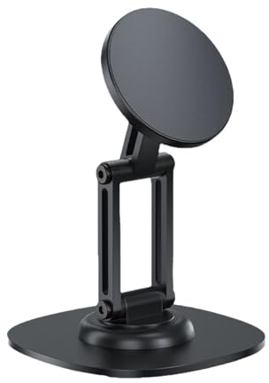 Tyinerc Telefonhalterung für Schreibtisch, magnetisch, höhenverstellbar und faltbar, für Handy, 360 ° drehbar, höhenverstellbar und faltbar, für Smartphones, Tablets und Streaming