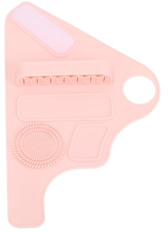 Make-up-Palette Silicon Armband Mischpalette für effiziente Make-up-Werkzeuge Organisation und sanitäre Einrichtungen tragbarer On-the-Go (Rosa)