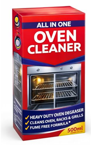 All In One Heavy Duty Oven Cleaner, 500ml, Fume Free Degreaser, Multi Surface Kitchen Cleaning Solution