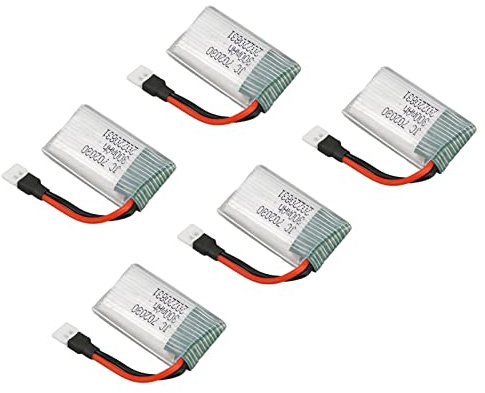 Sxhlseller Batterie de Drone RC Haute capacité 300 MAh 3,7 V, Batterie de Remplacement UAV en Cobalt Pur Compatible avec E55 FQ777 FQ17W F180 FY530 U816 U830 X11C