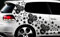 HR-WERBEDESIGN 93-teiliges Sterne Würfel Cube Star Auto Aufkleber Tuning WANDTATTOO Blumen xxxv