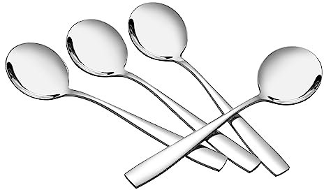 Annkky Cucchiaio Grande, 6 Pezzi Cucchiaio Da Servizio Acciaio Inox