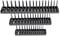 Guajave 3Pcs 90 Sockets Metric/SAE Socket Holder Tray Drive Direct Rail Rack Toolbox