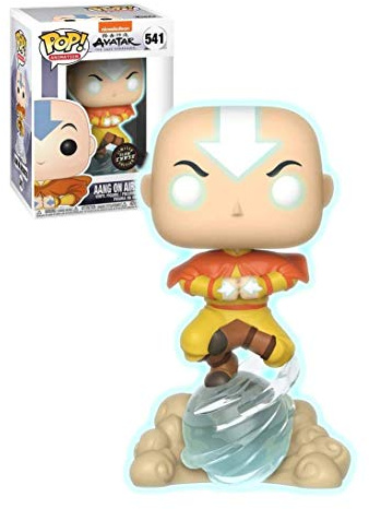 Funko Pop! Avatar The Last Airbender Aang on Airscooter Glow in The Dark GITD Chase Special Edition Sticker Figure