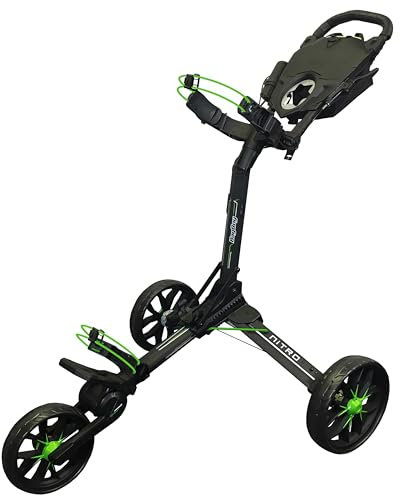 Bag Boy Unisex Nitron Golf Trolley, Grau/Limette, Einheitsgröße