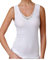 JADEA Donna 3 Pezzi Canotta Spalla Larga 9001 con Inserti in macramè in Cotone Mercerizzato, Bianco, 5