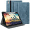 HOLIMET Coque pour iPad Air 11 Pouces 2024, Air 5 2022 / iPad Air 4 2020 10.9 Pouces, Faux Cuir Case avec Porte-Stylo, Charge sans Fil de Pencil, Housse étui avec Veille/Réveil Automatique (Bleu)