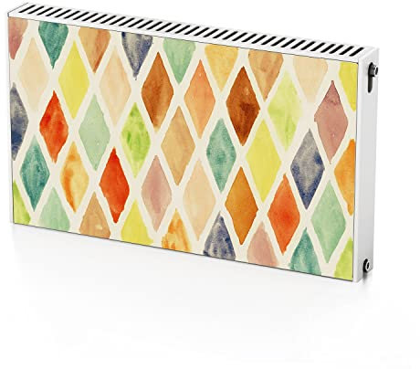 Coloray Magnetic Radiator Cover Self-Adhesive Magnet Protection 100x60 cm 39.4x23.6 inches - Diamond pattern
