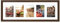 Americanflat Cadre Photo Collage Noyer en MDF 20x60 cm - Affiche Cinq Photos 10x15 cm Horizontale ou Verticale. Verre Résistant aux Chocs - Matériel d'Accrochage Inclus