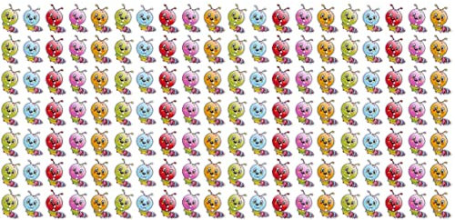 EXCEART 200 Stücke Handbuch für Loch Nähen Handwerk Ornament Raupe Cartoon Scrapbooking Raupen Geformt Zubehör Knöpfe Handwerk Befestigungen Farbknopf Dekorative Häkeln