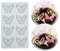 TUKE Moules 3D creux en dentelle pour fondant en forme de feuille de fruits - Outil de décoration de gâteau de fête - Moules en silicone pour pâte polymère - Moule en silicone pour pâte polymère -