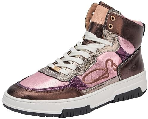 Fred de la Bretoniere Damen YARA high Sneaker, Pink, 38 EU