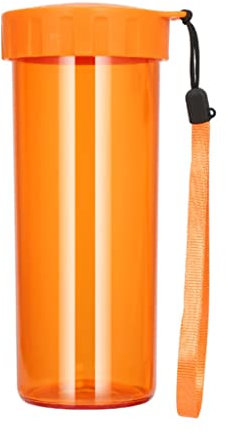 Wasserflasche Trinkflasche Sportflasche 430ml Sportwasserflasche Kunststoff Tragbare Trinkbecher Jungen Mädchen Drop-Proof Reisen Wasserflaschen for Outdoor Wasserflaschen Trinkflaschen (Blue : D-Ora