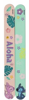 DISNEY STITCH - Lime à Ongles Adorable Imprimé Stitch et Angel x2 - Limes Double Face Emeri - Grain 180/320 - Beauté des Mains et Manucure - Produit Officiel