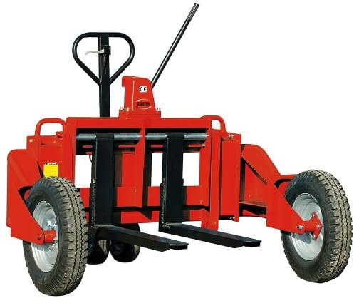 Schefer GGH Chariot tout terrain 1,2 tonnes Rouge Convertible tout terrain Capacité de charge 1200 kg Hauteur de levage 170 mm